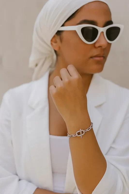 دستبند زنانه استیل مدل lock